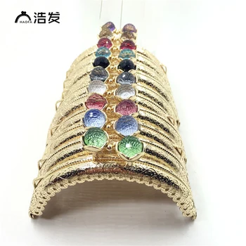 

Haofa 10pcs Fashion Bag Accessories 10colours Lotus Flower Head 8.5cm Metal Coin Purse Frames Kiss Clasps Purse Handles