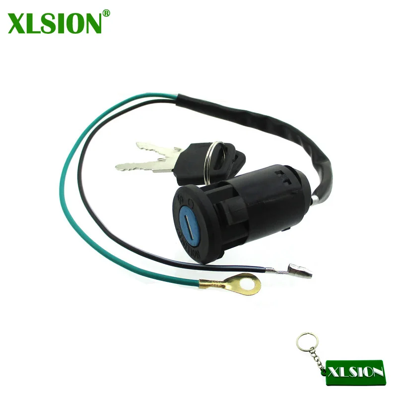 

XLSION 2 Wire Ignition Key Switch For 2 Stroke 47cc 49cc Mini Dirt Pocket Bike ATV Quad Go Kart Minimoto