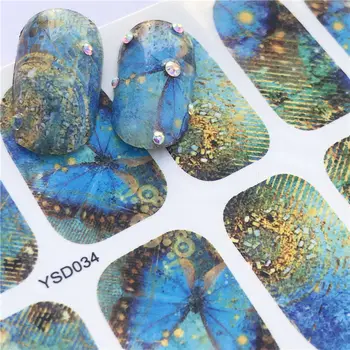 

YWK 1PC Fantasy Nail Art Water Sticker Simple DIY Model Manicure Foils Nail Decorations Nail Tool