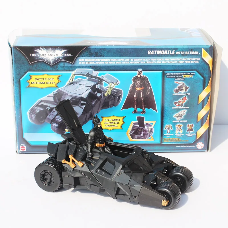 

New 1 Set 22cm Batman Dark Knight Batmobile Tumbler Vehicle and Batman PVC Action Figure Toys Free Shipping