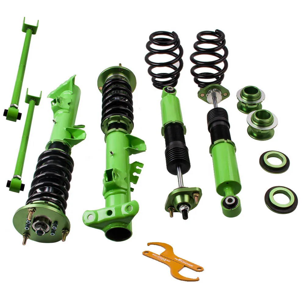 

Coilover Suspension for BMW E46 3 Series 320i 323i 323Ci 325Ci Coilovers Shock Strut Springs with 2 Rocker control arms