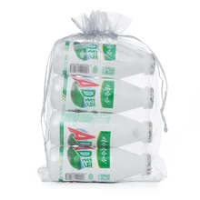 Органза Сумки 20x30 см серебро Цвет подарок Сумки свадебной 50 шт./лот серый большой Drawstring ювелирные Чехлы может быть логотип