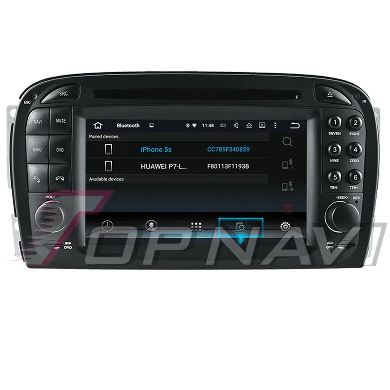 TOPNAVI Android 10 0 Восьмиядерный автомобильный DVD мультимедийный плеер для Benz SL R230 (2001 2002