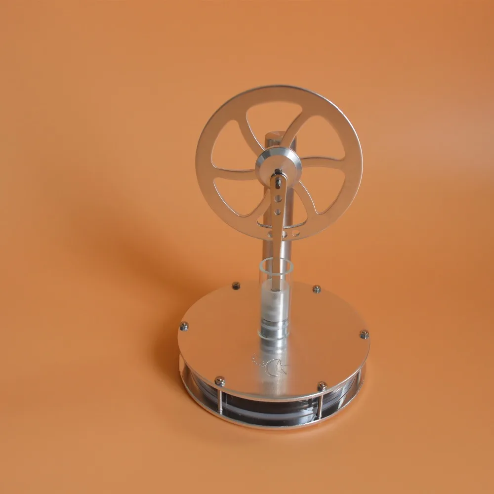 

Stirling Engine model Low temperature difference-Singgle connecting rod Physics toy Science Experiment Gift free shipping