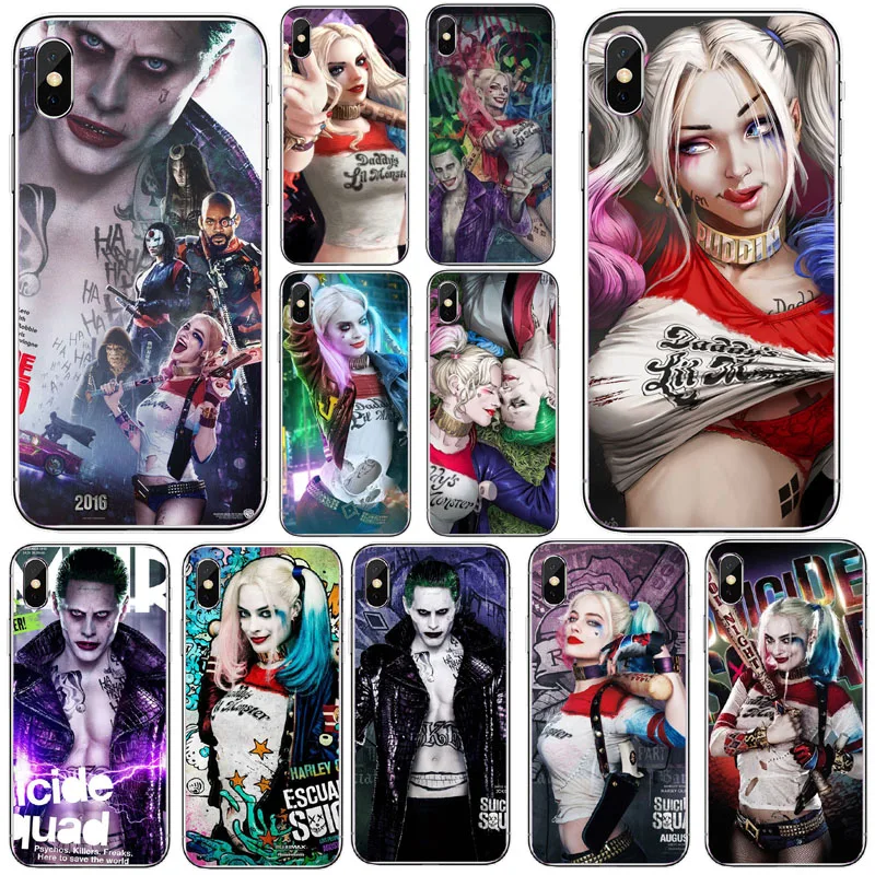 Джокер Отряд Самоубийц Харли Куинн DC Comics Жесткий ПК чехол для телефона iphone XS MAX 8