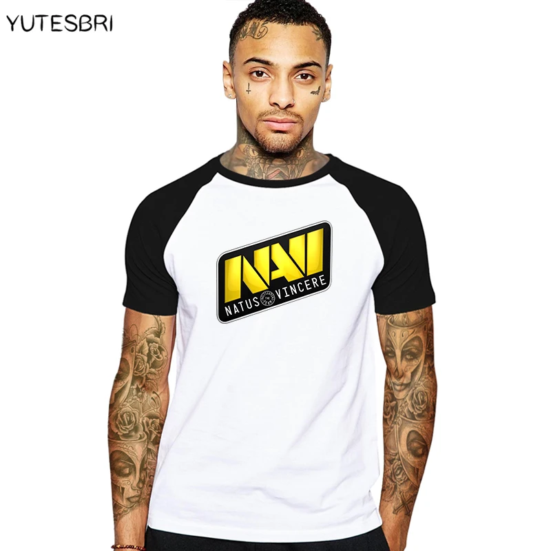  New fashion men t-shirt dota 2 clothes Natus Vincere Team logo geek T shirt summer cotton drake bra