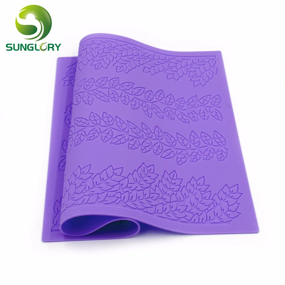 Силиконовый коврик для выпечки в виде листьев и сахара|lace mat|sugar lace matlace mold |