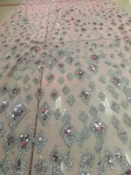 

Pretty design BZL-102413 fancy glued print glitter with glued glitter african India dress fabric for beautiful dress