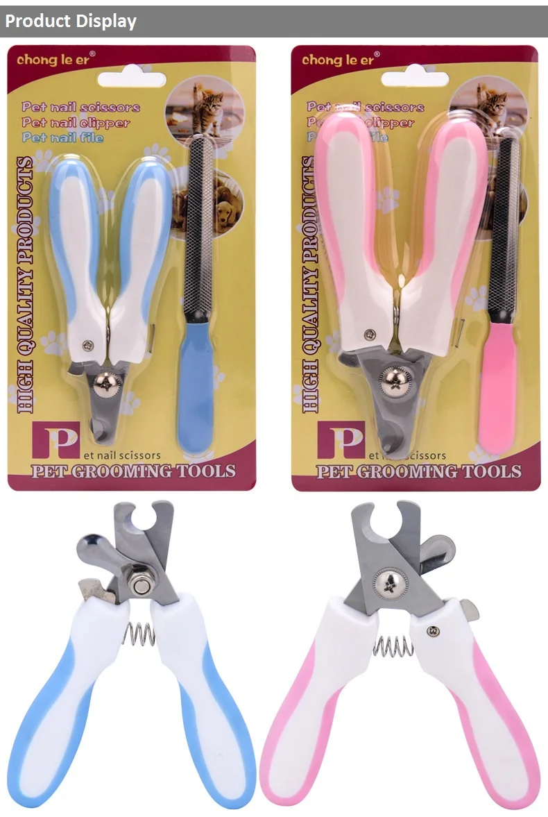 

Professional Pet Dog Cat Nail Clipper Cutter Nail File Stainless Steel Grooming Scissors Clippers for Animals Cats Dogs