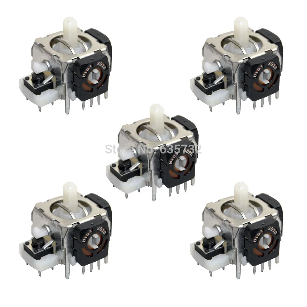 

ViGRAND Free Shipping 5pcs/Lot 3D Analog Stick for PS2 for Xbox 360 Controller Grade A Repair Parts