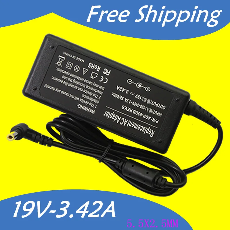 Wholesale 19V 3.42A 65W Universal Laptop Adapter Power Supply Charger