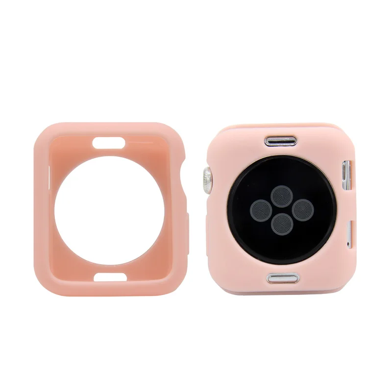 Силиконовый чехол для часов Apple Watch 42 мм 38 версия протектор наручных Iwatch 3/2/1