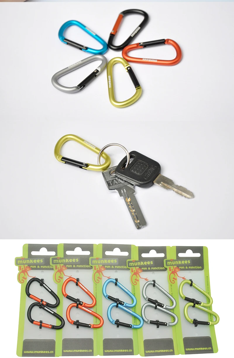 outdoor key holder on Carabiner Key Ring Keychain Hook Aluminum Outdoor Hanger 5mm 6mm 7mm 8mm Key Holder Home Bottle Holder Keychain Backpack Hanger Hooks Rails Aliexpress