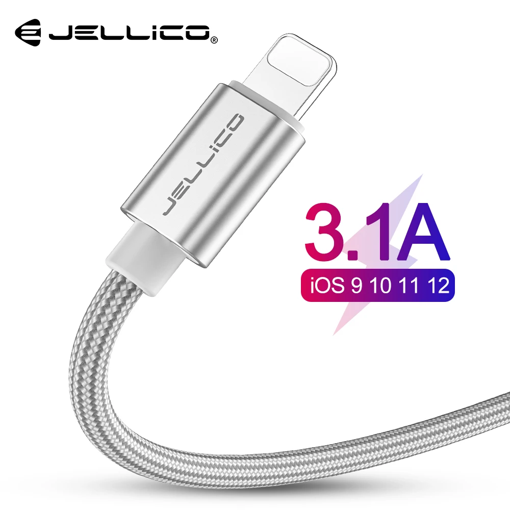 Jellico 3.1A كابل يو إس بي سريع الشحن ل فون XS ماكس XR X 8 7 6 6 S 5 5 S باد الحبل المحمول الهاتف كابل سريع بيانات كابل شحن Jellico 3.1A كابل يو إس بي سريع الشحن ل فون XS ماكس XR X 8 7 6 6 S 5 5 S باد الحبل المحمول الهاتف كابل سريع بيانات كابل شحن