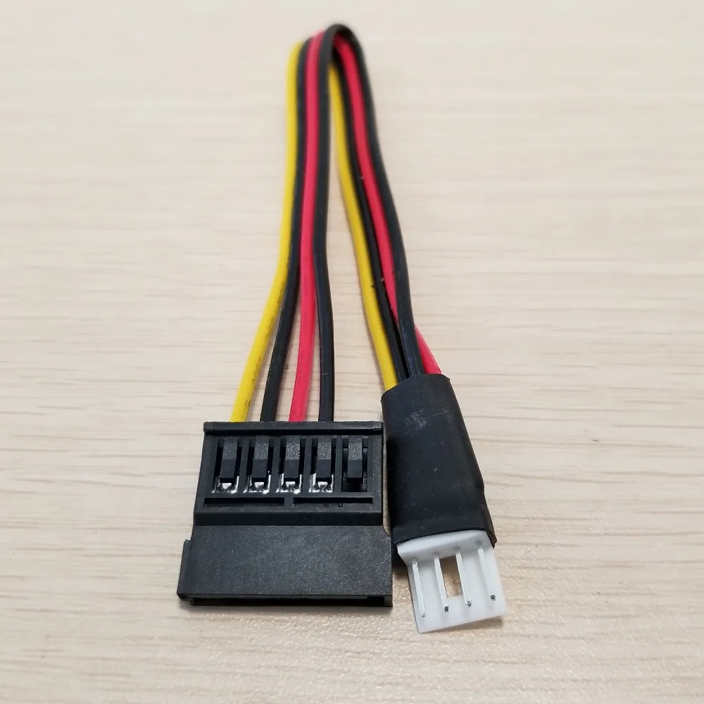 5 pcs/الكثير --- 4Pin FDD مرن الذكور إلى 15Pin SATA شاحن أنثي تحويل القرص الصلب الطاقة وصلة كابل 20 cm