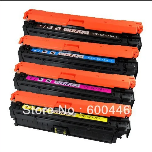 Compatible Color Toner Cartridge for CE270A,CE271A,CE272A,CE273A Bk ...