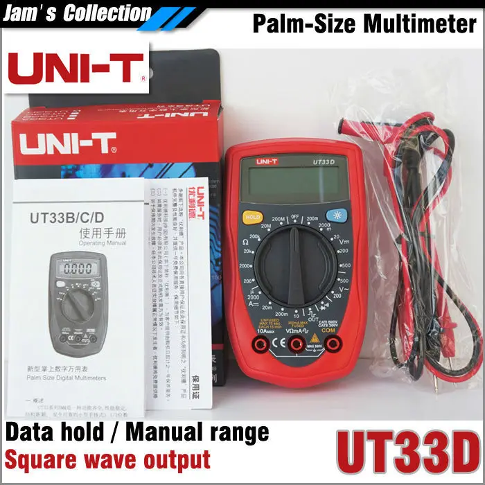 Купить UNI-t ut33d palm размер цифровой ЖК мультиметр с прямоугольной ...