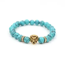 Натуральный зеленый браслет из сосны микро циркониевый сверлильный круг Большой Meatball эластичный растяжимый браслет