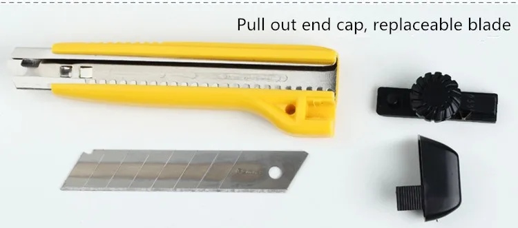 Офисное оборудование Канцтовары нож 18 мм лезвия ремесло DIY инструмент Нескользящая ручка нож Автоматическая блокировка