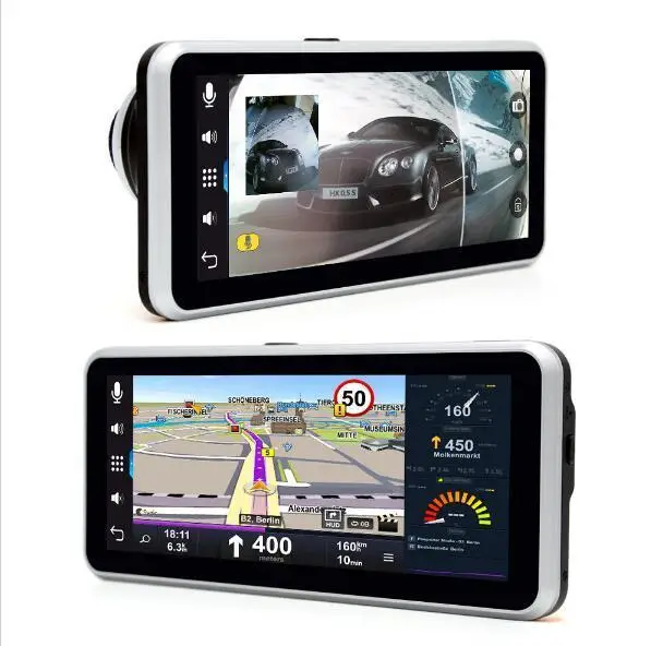 

6.5" 1080P HD Autos DVR Rear View GPS Navigation with Map of Europe WIFI FM Video Recorder Camera Kit