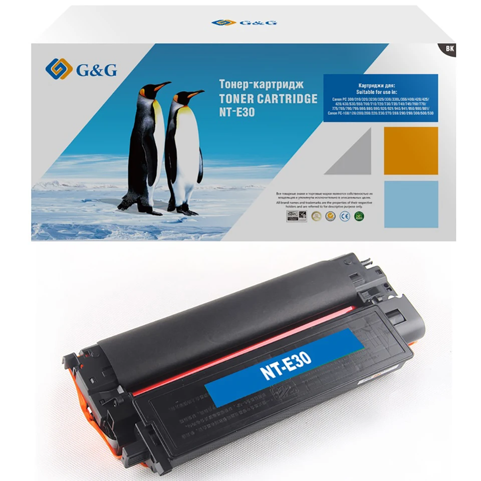 

Тонер-картридж G&G NT-E30 для Canon FC-220/224/226/230/330/336 PC-860/890 (4000стр)