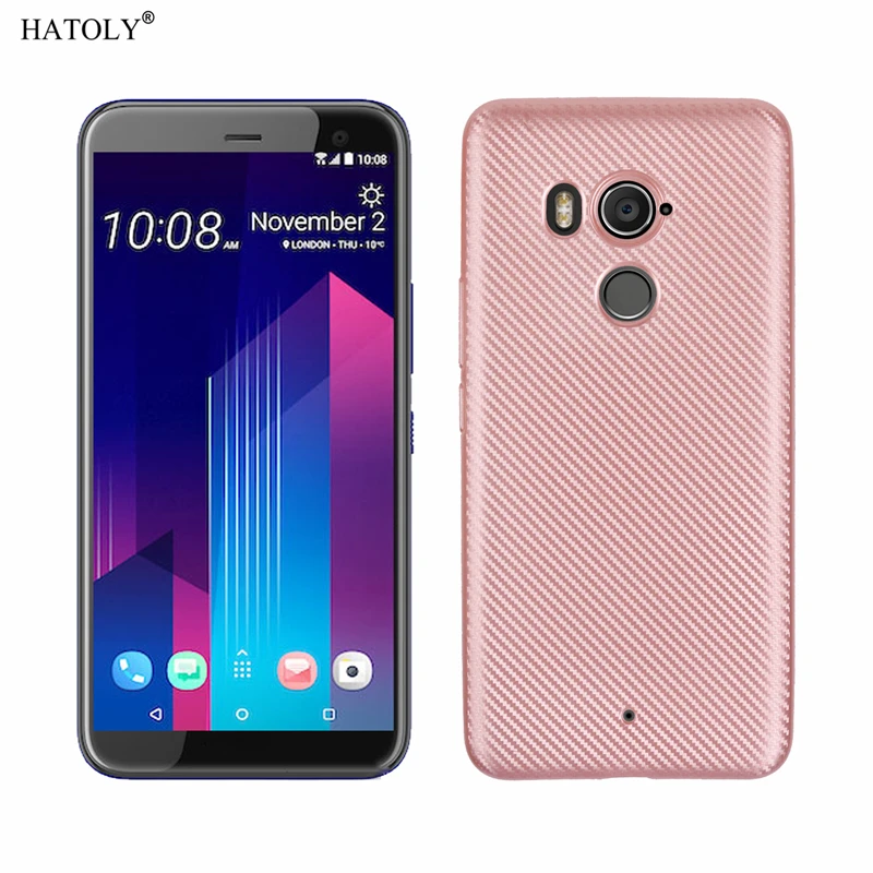 HATOLY For Fundas HTC U11 Plus Case for Ultra-thin Soft TPU Carbon Fiber Back Cover dual sim 6.0&quot |