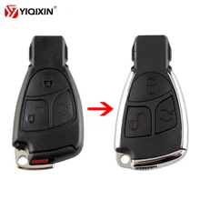 YIQIXIN 3 кнопки модифицированный Автомобильный ключ Замена дистанционного ключа оболочки для Mercedes для Benz C B E класс W203 W211 W204 YU BN CLS CLK