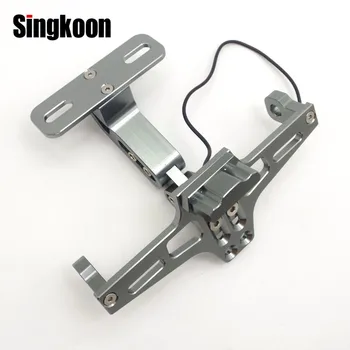

CNC Motorcycle License Plate Holder Frame Bracket with LED Light FOR yamaha mt10 suzuki sv 650 bmw f800r r1200rt kymco ak550