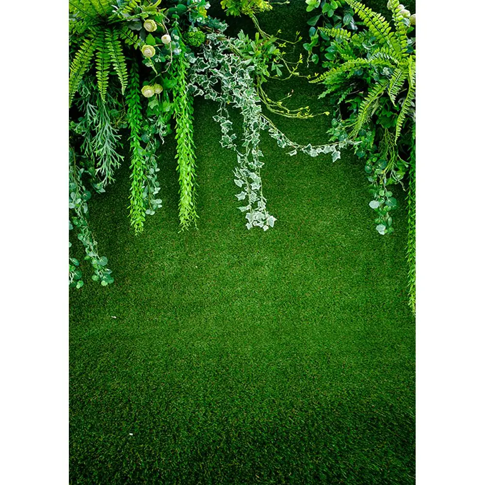 Funnytree трава фон фотография зеленый летний праздник джунгли Листья Свадебные украшения фото стенд фон