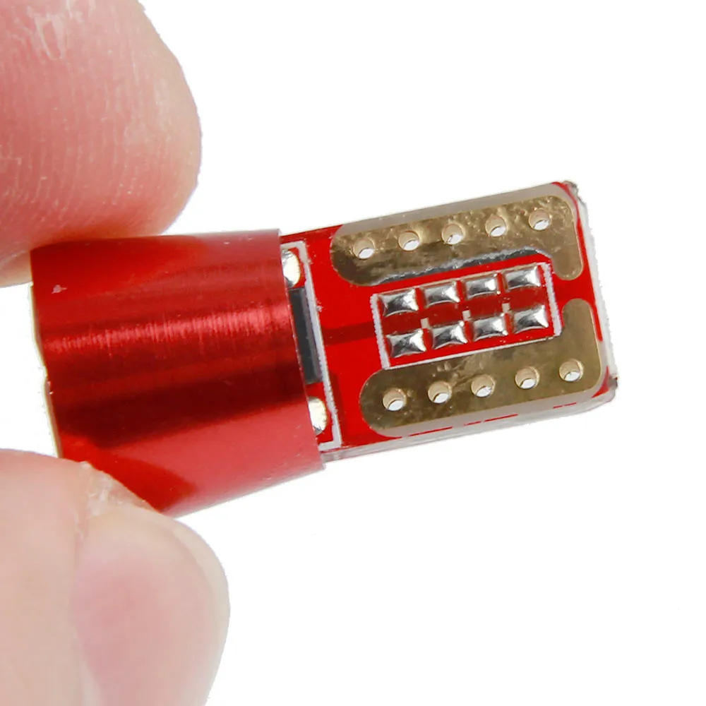 1pcs LED T10 3014 6 SMD LED W5w 194 168 Canbus Non-error Pure White Wedge  (5)