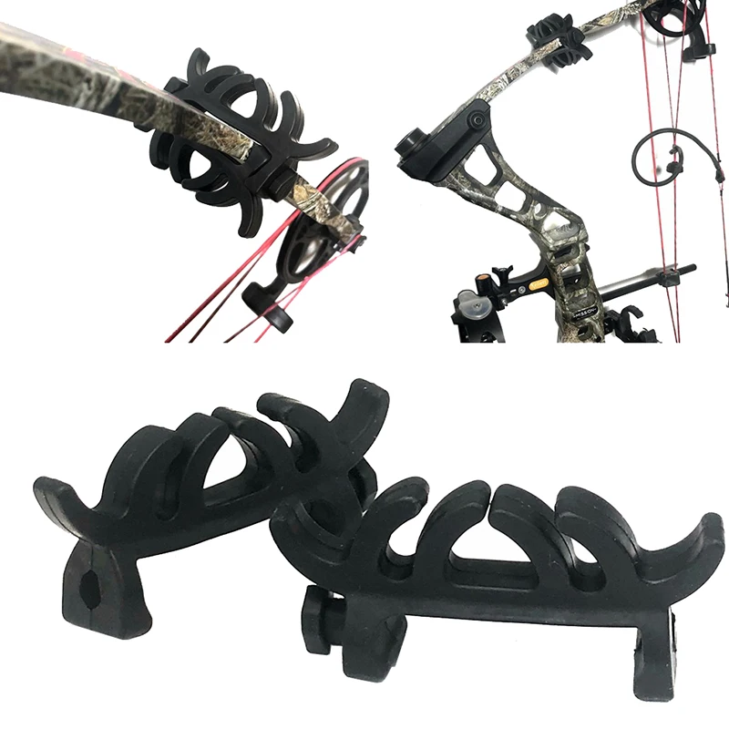 2pcs Compound Bow Limb Stabilizer Damping Reduce Noise Shock Absorber