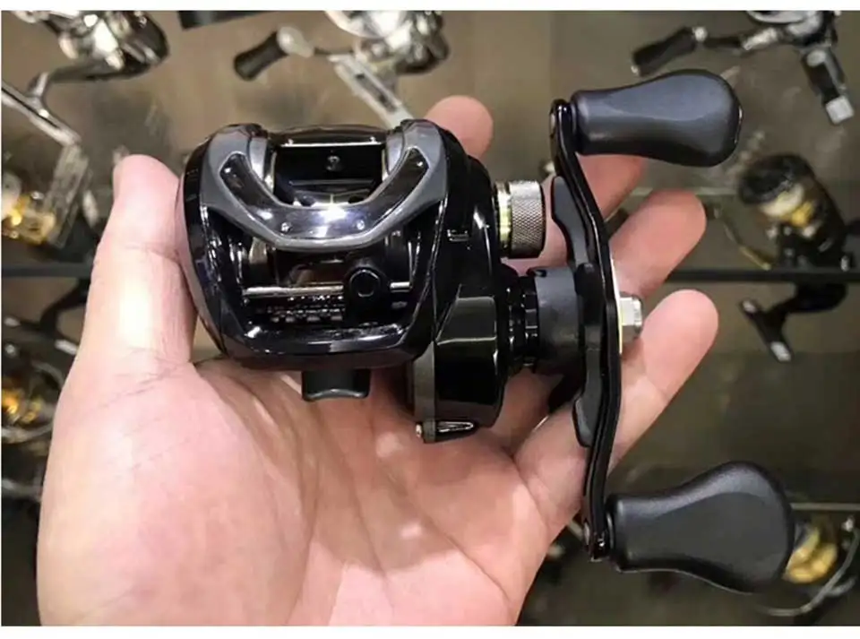 Carretel de Pesca de Arremesso Resistência de Projeto do Corpo Corpo sem Problemas Nova Daiwa Cr80 e cc80 7 kg Poder 195g Peso Leve Reduzir Resistência sem Problemas 16 Carretilhas de pesca