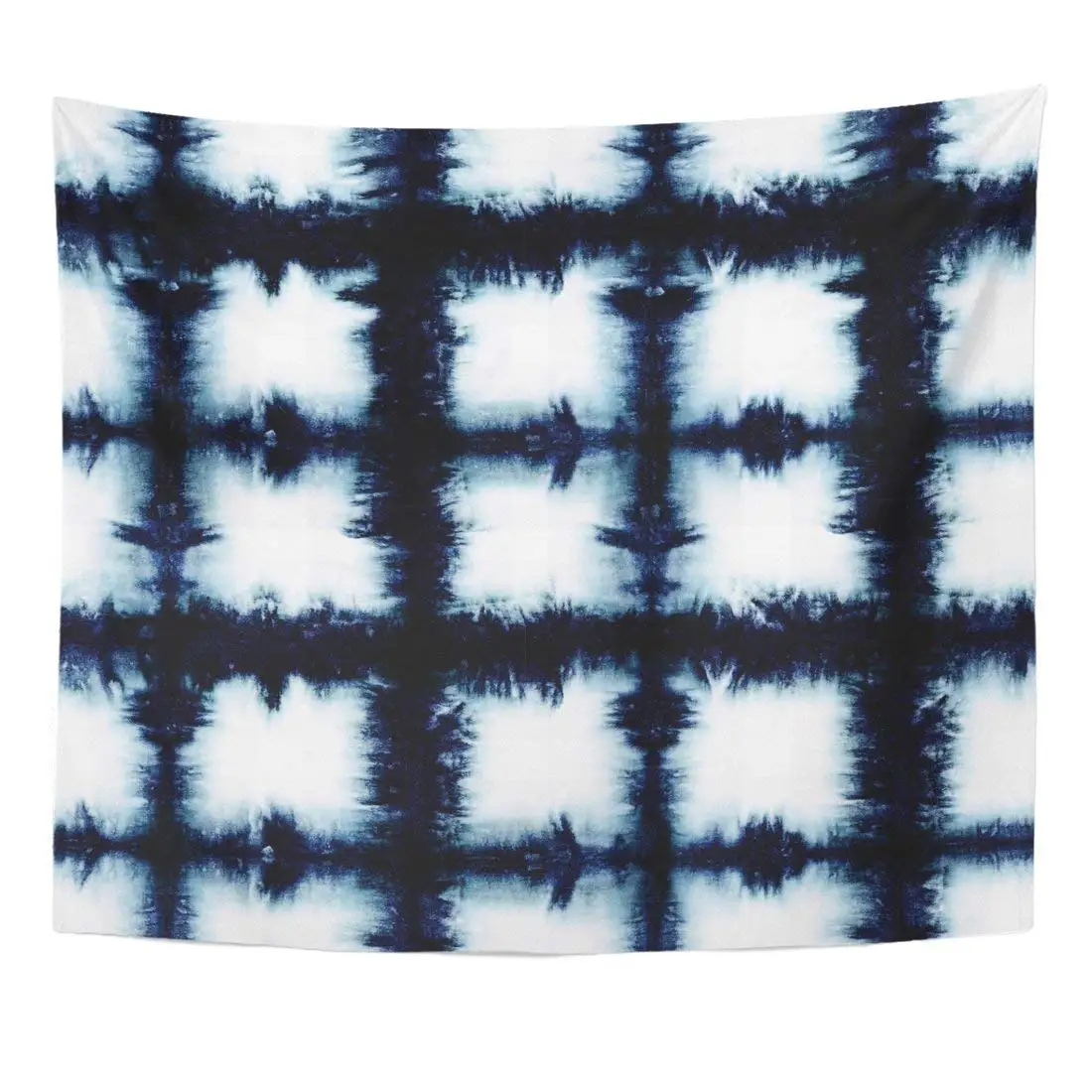 Tapestry All Denim Bleached Tie Dye Check In Over Home Decor