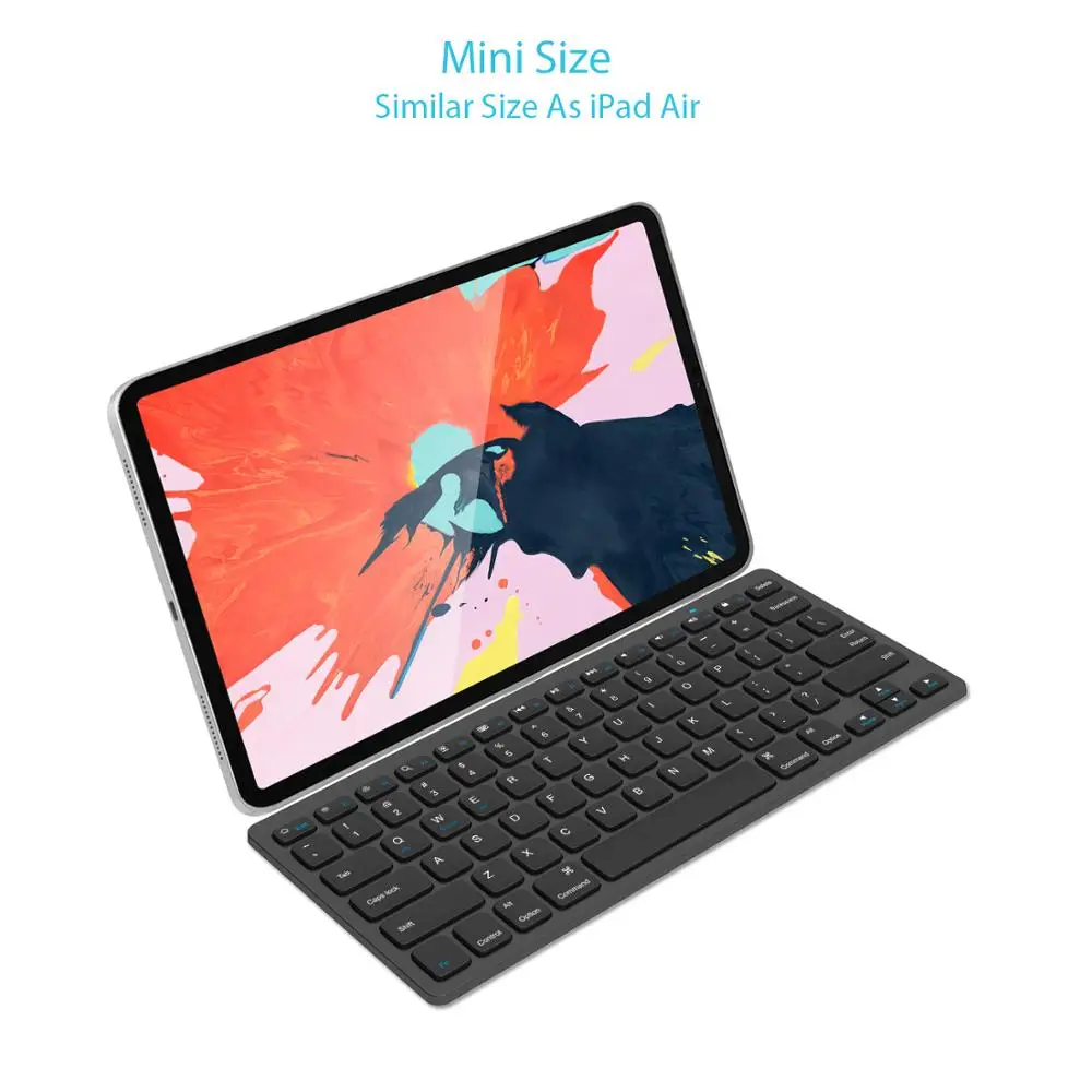Ультра тонкий Bluetooth 3 0 Беспроводная клавиатура Teclado для Apple iPad iOS Android Windows серии