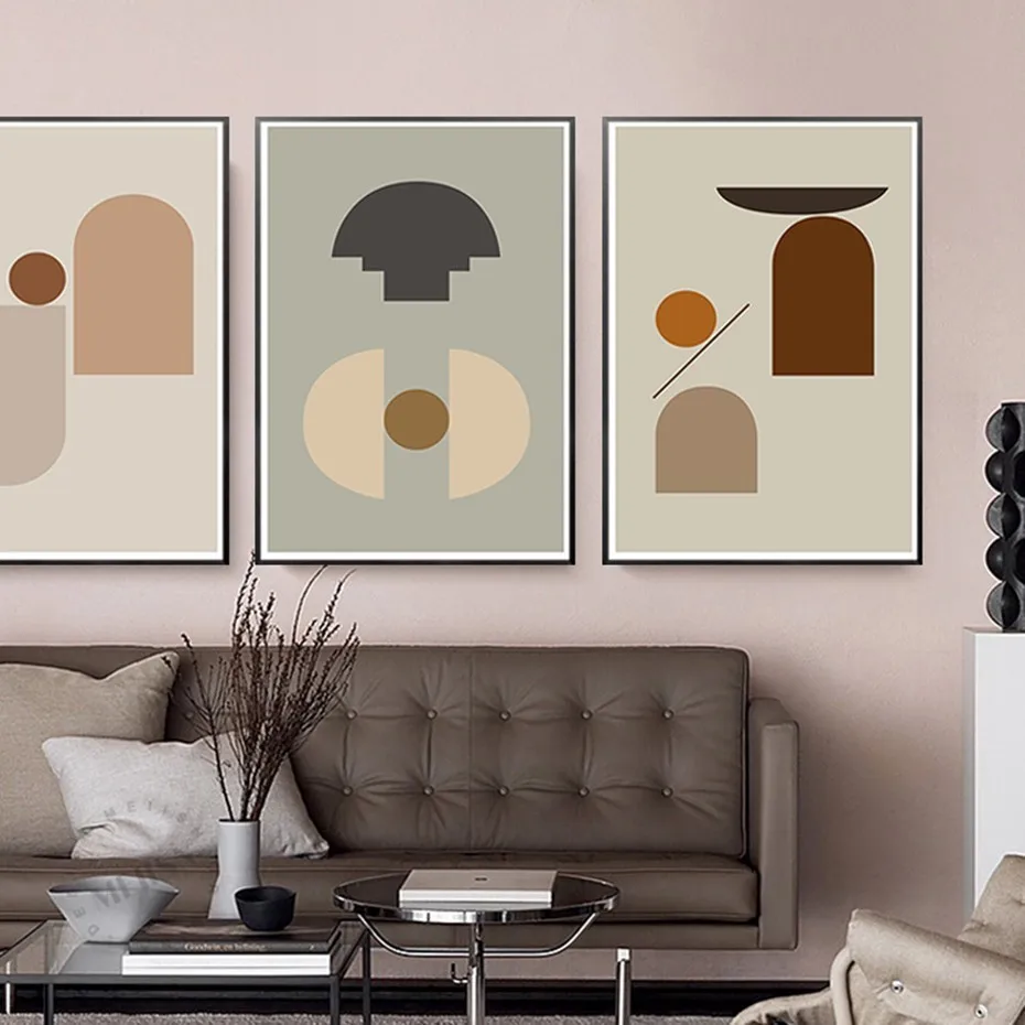 Nordic Abstract Geometric Minimalist Canvas Printing Paintings Posters Wall Art Picture for Living Room Home Decor No Frame | Дом и сад