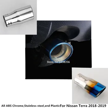 

For Nissan Terra 2018 2019 2020 Car Cover Muffler Exterior End Pipe Outlet Dedicate Stainless Steel Exhaust Tip Tail 1pcs