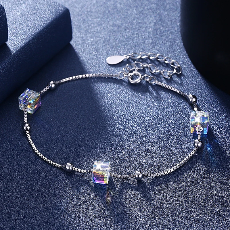 Женские серьги подвески с кристаллами SWAROVSKI серебро 925 пробы|Гибкие и жесткие