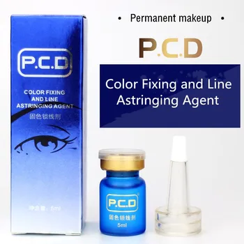 

2pcs Microblading Eyebrow During Procedure Pigment Fixing Agent Permanent Makeup avoid fading lines Ink Colour Lock -5ml PCD