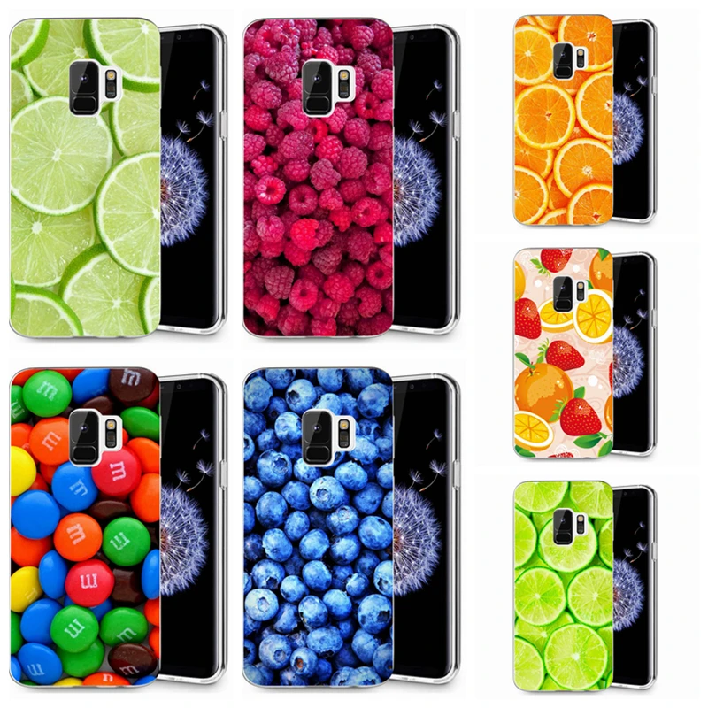 Case For Samsung Galaxy S9 S9Plus S8 Plus S7 edge Note 8 J530F J330 J500 J720 A3 A5 2016 2017 TPU Soft Lemon Painted R055 |