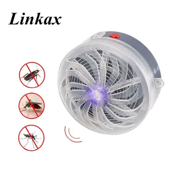

Solar Powered Mosquito Killer Lamps Buzz UV Lamp Light Bedroom Fly Insect Bug Mosquito Kill Zapper Killer Solar Blue Lamp
