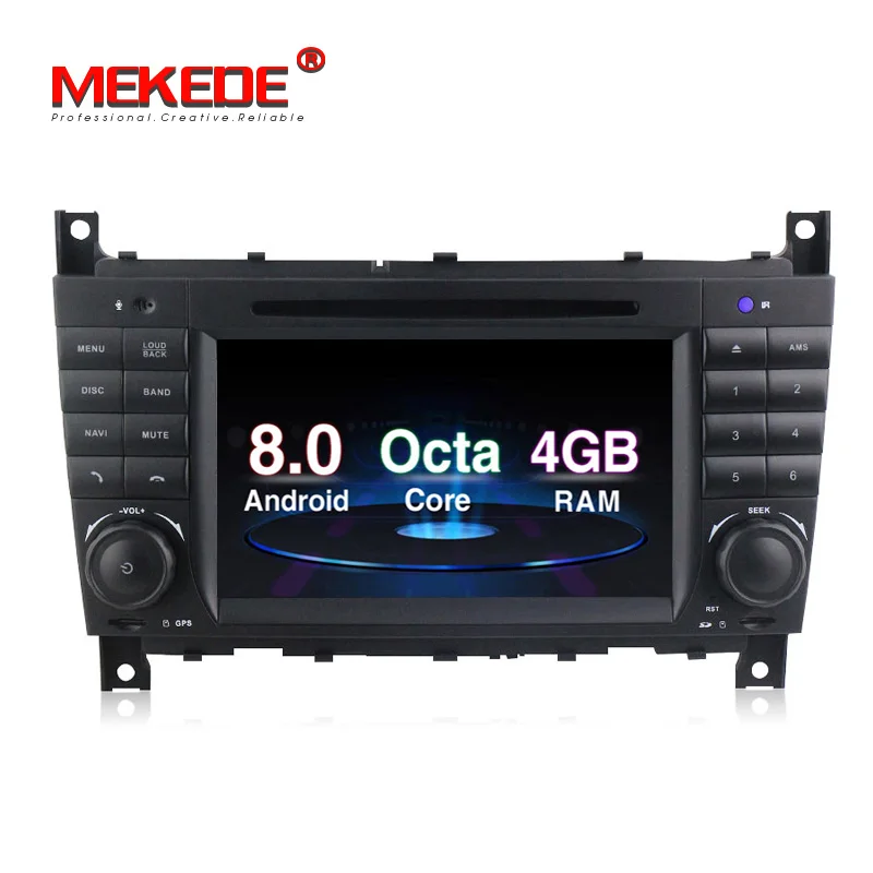 Best Android 8.0 4G RAM 2 DIN Car DVD GPS For Mercedes/Benz W203 W209 W219 A-Class A160 C-Class C180 C200 CLK200 radio stereo 5