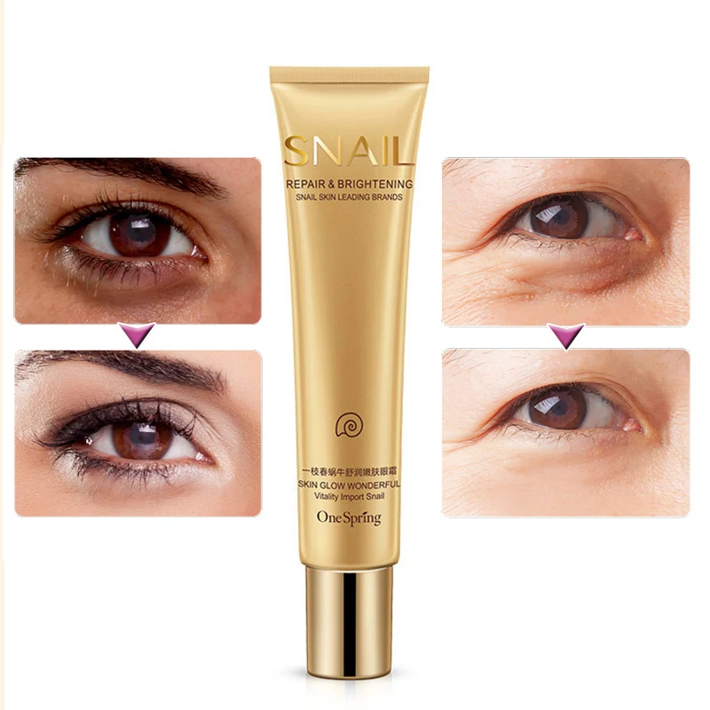 

Snail Extract Anti Wrinkle Eye Cream Dark Circles Eye Bag Remove Skin Care Snail Cream @ME88