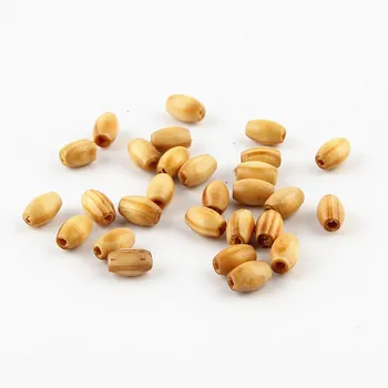 

300pcs Oval Wooden Spacer Beads Pine Wooden Beads for Making Jewelry DIY 5x8mm
