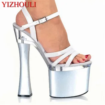 

Concise Sexy 18CM Super Thick High Heel Platforms Pole Dance / Performance / Star / Model Shoes, Wedding Shoes