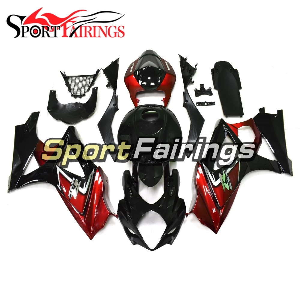 Обтекатели для Suzuki GSXR1000 K7 07 08 2007 2008 инъекция ABS Кузов мотоцикла красный матовый