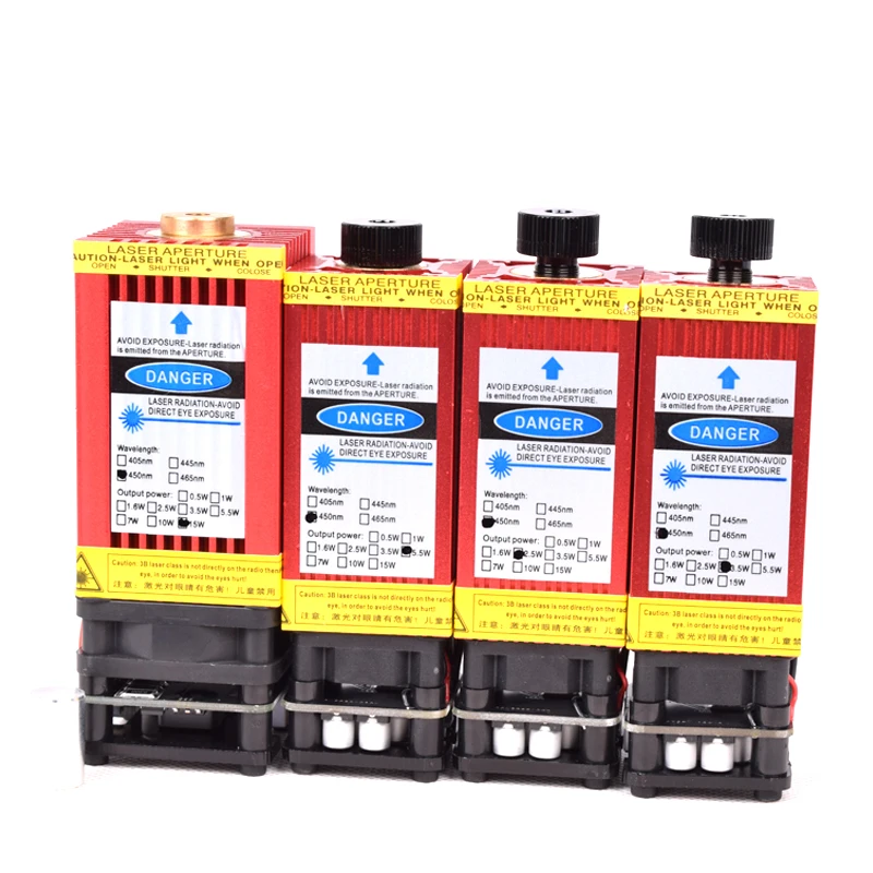 Синий лазерный модуль высокой мощности 450nm 15000mW 12V TTL регулируемый фокус DIY