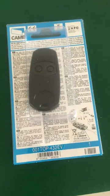 

copy CAME TOP432EV (former TOP 432NA 432EE ) remote Control, 433,92Mhz 2-channel key fob