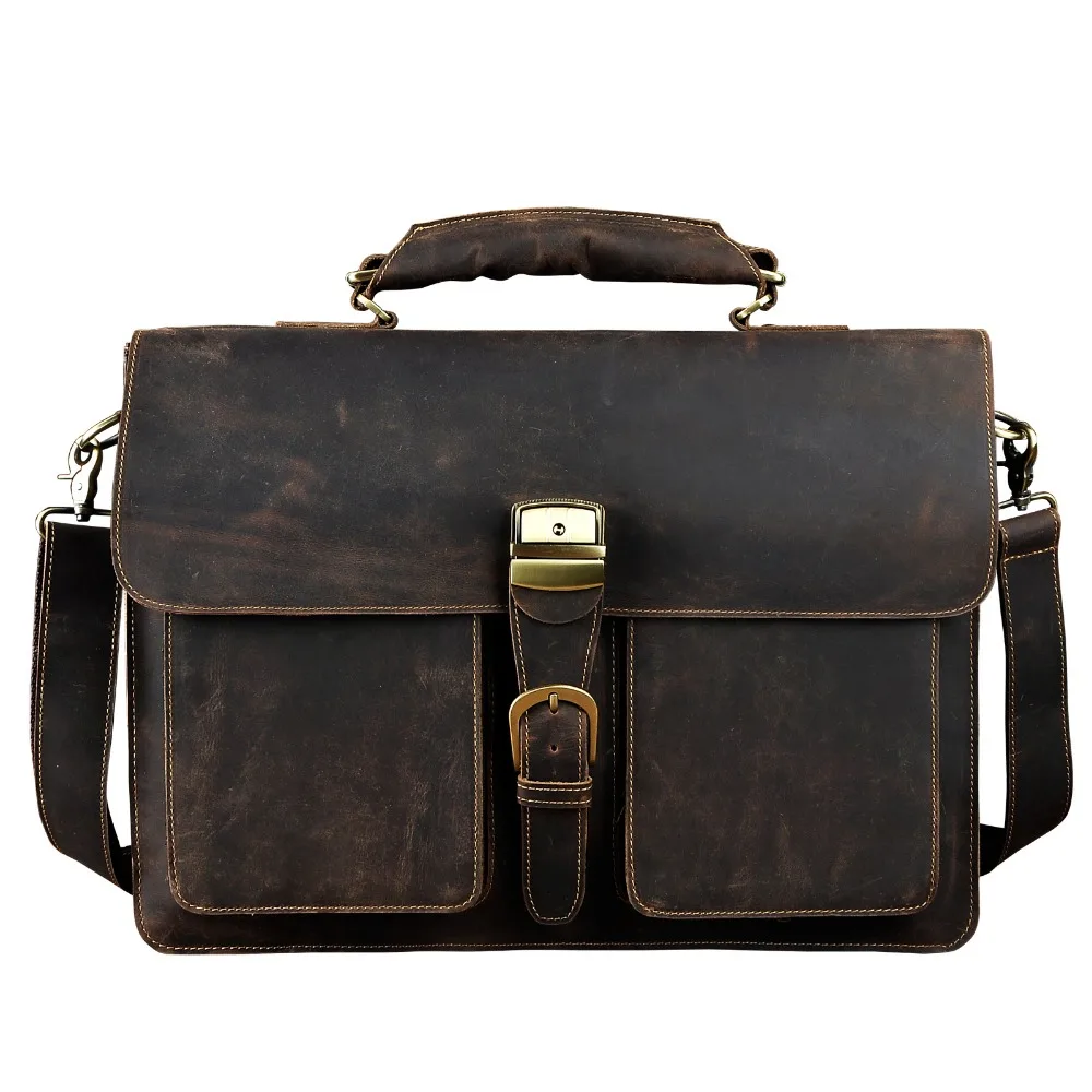 Портфель мужской деловой из кожи Крейзи Хорс 1031|designer messenger bag|messenger bagbag business |