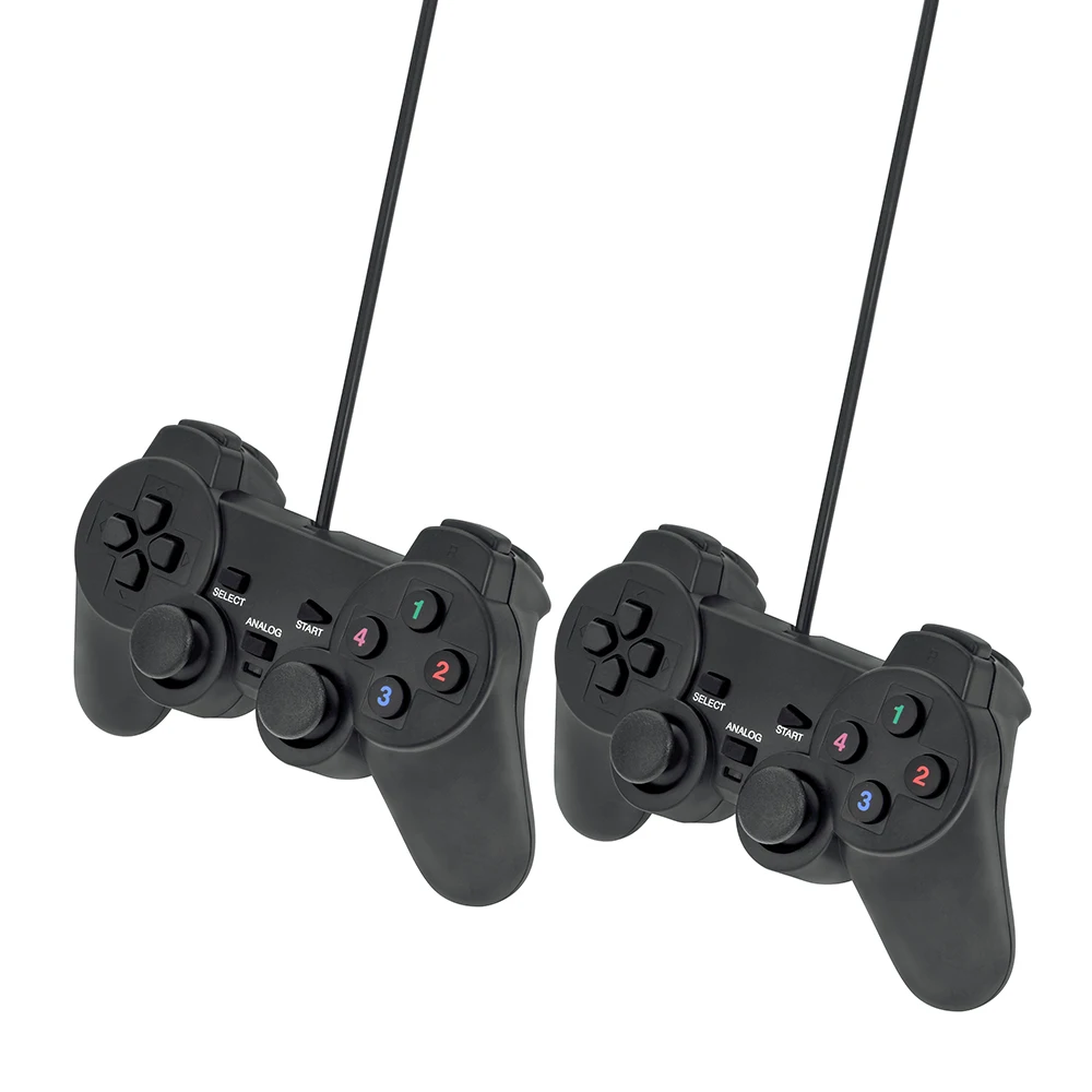 Проводной виброгеймпад PC USB контроллер Джойстик Android игровая ручка двойной шок
