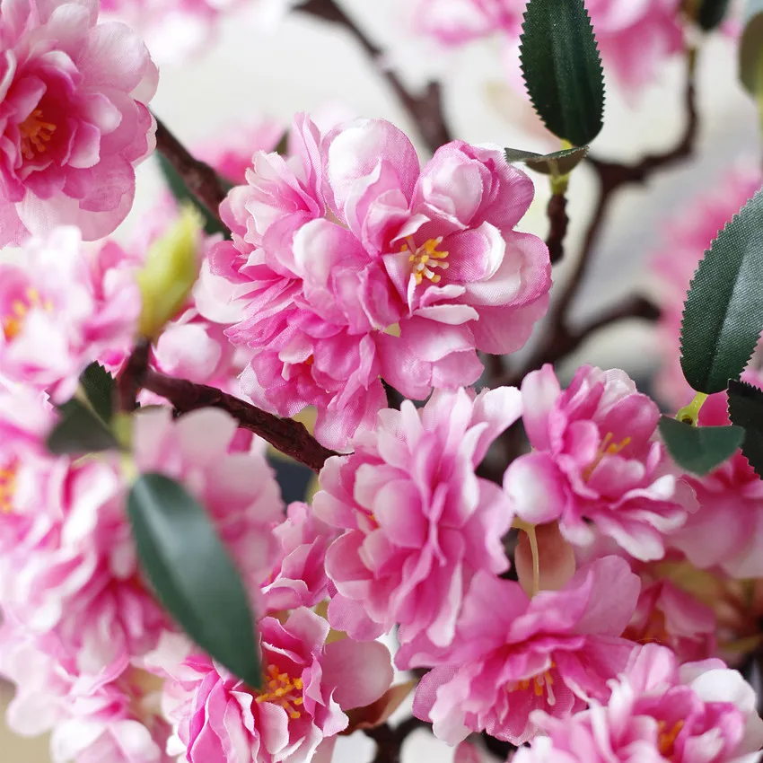 cheap bulk Artificial Cherry blossoms Silk+Plastic flowers Sakura